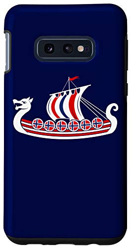 Galaxy S10e Norsk - Norway Viking Ship - Norwegian Flag - Dragon Boat Case