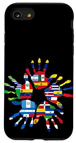 iPhone SE -2020- - 7 - 8 National Hispanic Heritage Month Hispanic Countries Flags Case