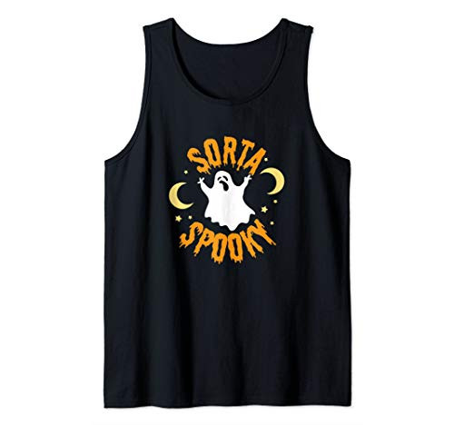 Sorta Spooky Ghoul Costume Funny Gift Ideas Ghost Halloween Tank Top