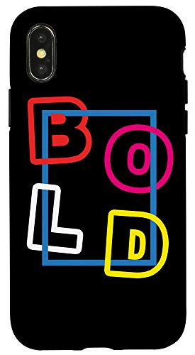 iPhone X-XS Bold Retro - Positive Good Vibes  Uplifting Quotes Case