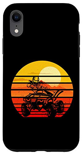 iPhone XR Vintage Quad Bike Silhouette 80s Retro ATV 4 Wheeler Case