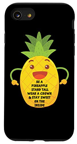 iPhone SE -2020- - 7 - 8 Be A Pineapple Stand Tall Funny Pineapple Emoji Case