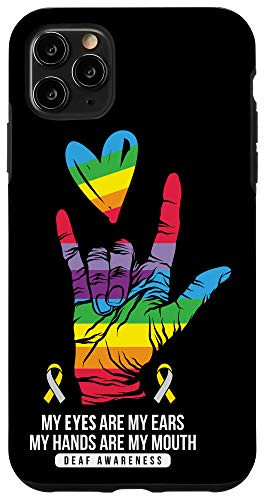 iPhone 11 Pro Max Deaf Awareness Hand Deafness Hearing Loss Warrior Case