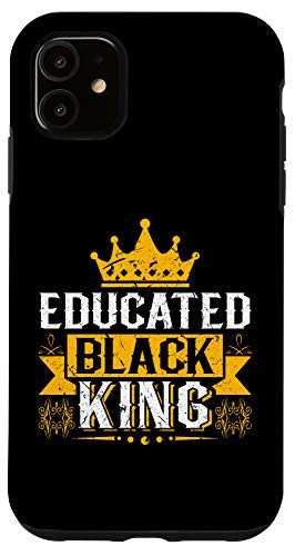 iPhone 11 Educated Black King History Month Afro Man Case