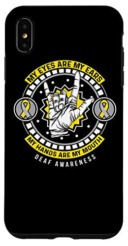 iPhone XS Max Deaf Awareness Eyes Ears Deafness Hearing Loss Warrior Case