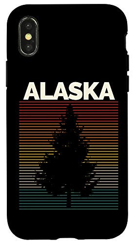 iPhone X-XS Alaska Vintage Outdoors Sunset Souvenir Case