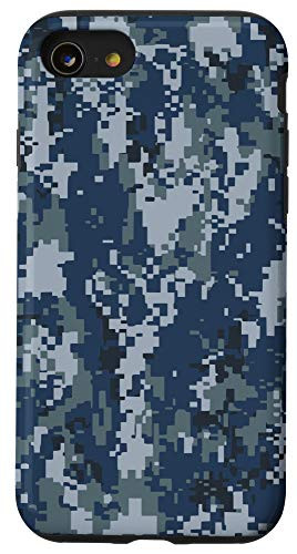 iPhone SE -2020- - 7 - 8 US Navy Camo - Digital Blue NWU Type I Camouflage Case