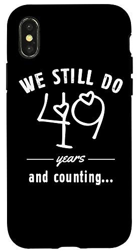iPhone X-XS 49th Wedding Anniversary Couple Matching Best Marriage Gifts Case
