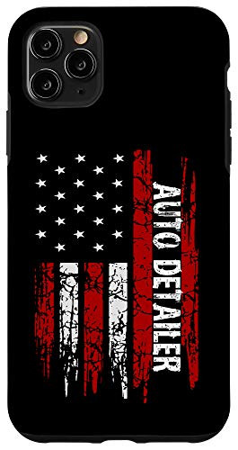 iPhone 11 Pro Max Auto Detailer USA Flag Vehicle Car Detailing Case