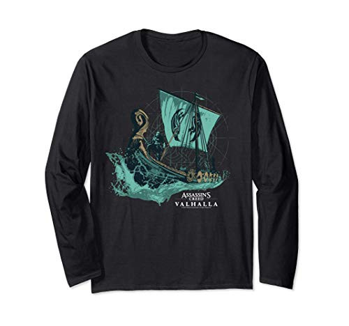 Assassins Creed Valhalla Long Boat Long Sleeve T-Shirt