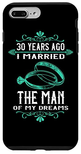 iPhone 7 Plus-8 Plus 30th 30 year Wedding Anniversary Gift Propose Husband Wife Case