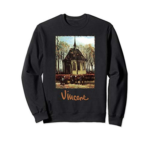 Church at Nuenen by Vincent van Gogh  Post Impressionism Art Sweatshirt