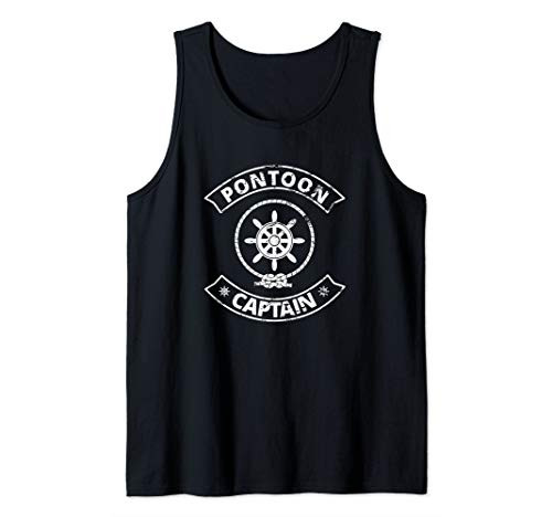 Pontoon Captain - Funny Pontoon Boat accessories for Men Tank Top
