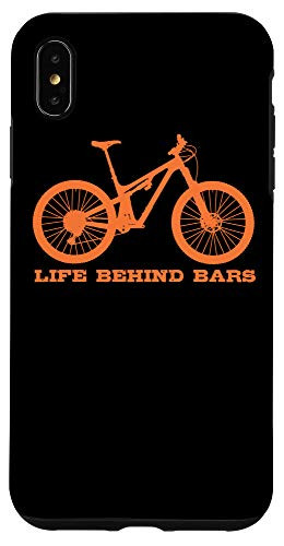 iPhone XS Max Funny Life Behind Bars - Cute Mountain Bike Gift Men Women Case
