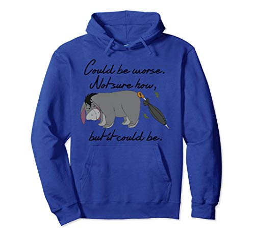 Disney Winnie the Pooh Eeyore Could be Worse Pullover Hoodie Disney Winnie the Pooh Eeyore Could be Worse Pullover Hoodie