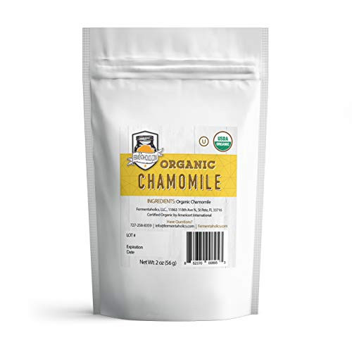 Fermentaholics USDA Certified Organic Chamomile Flowers - Perfect For Kombucha Brewing