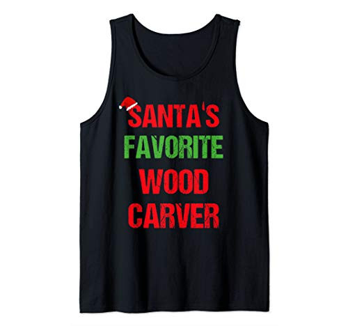 Wood Carver Funny Pajama Christmas Gift Tank Top