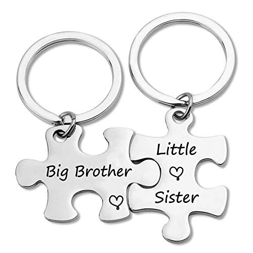Brother Sister Keychain Brother Sister Gifts Big Brother Little Sister Sibling Puzzle Keychain-big bro lil sis PKR? Brother Sister Keychain Brother Sister Gifts Big Brother Little Sister Sibling Puzzle Keychain-big bro lil sis PKR?
