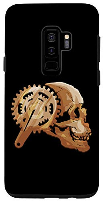 Galaxy S9- Cycling Skull Gift for Bicycle Rider Bike Tour Cycling Lover Case