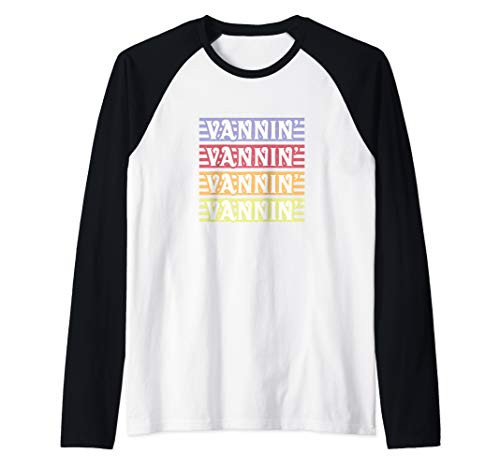 Vannin Vans Culture Stripes Van Life Raglan Baseball Tee