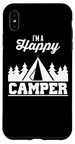 iPhone XS Max Im A Happy Camper Funny Outdoor Camping Lover Gift Case