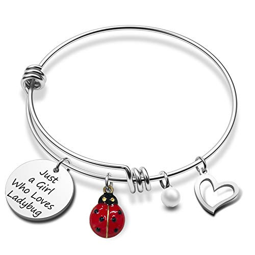 G-Ahora Ladybug Bracelet Gifts Ladybug Jewelry Gifts for Girls Ladybug Bracelet for Insect Lovers Just a Girl Who Loves Ladybug Bracelet -BR-Loves Lad G-Ahora Ladybug Bracelet Gifts Ladybug Jewelry Gifts for Girls Ladybug Bracelet for Insect Lovers Just a Girl Who Loves Ladybug Bracelet -BR-Loves Lad