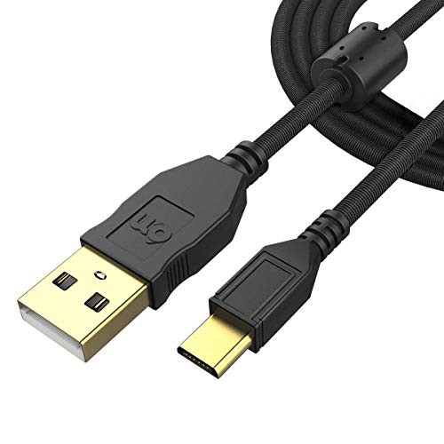 -Update Version-Nylon PS4 Controller Charger Cable  Daugee 10FT Charging Cord for Playstation 4 - Xbox One Controller  Micro USB Data Sync Cord for An