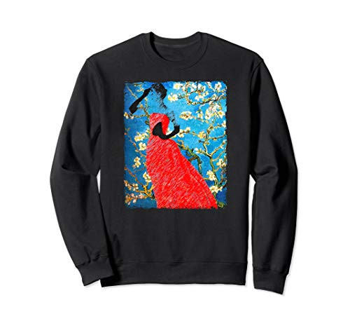 Van Gogh Almond Blossom Vintage Art Deco Graphic Flower Sweatshirt