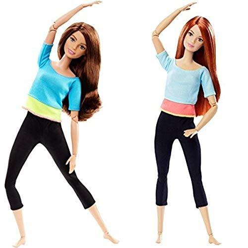 Barbie Made to Move Barbie Doll  Blue Top and Made to Move Barbie Doll Bundle
