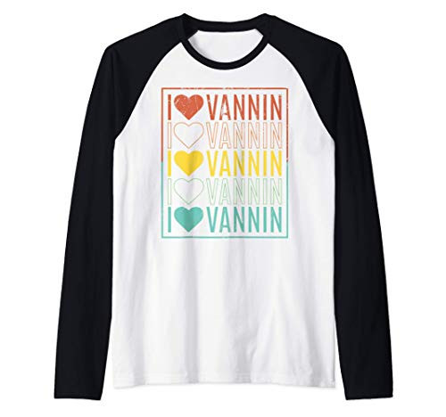 I Love Vannin - Retro Vanning Van Culture Van Life Gift Raglan Baseball Tee