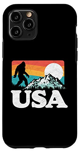 iPhone 11 Pro USA Bigfoot Mountains Outdoor 80s Graphic Case