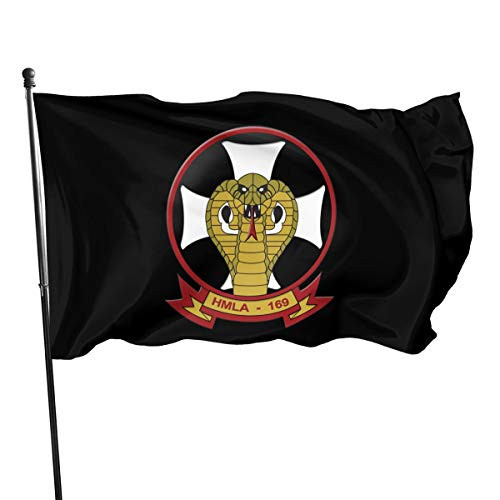 NOT HMLA-169 Marine Light Attack Helicopter Squadron Garden and Home Decoration Banner Double-Sided Display  Canvas Size 3 X 5 Ft