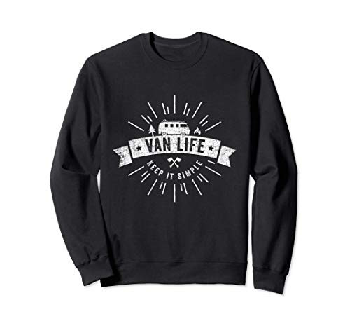 Van Life Clothing Retro Vintage Camper Van Vanlife Sweatshirt