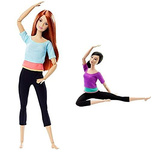Barbie Made to Move Barbie Doll and Made to Move Barbie Doll Purple Top Bundle Barbie Made to Move Barbie Doll and Made to Move Barbie Doll Purple Top Bundle