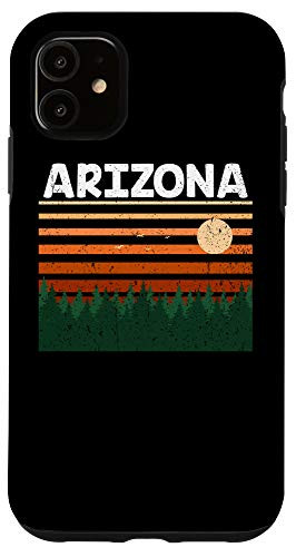 iPhone 11 Vintage Arizona Sunset Woods Outdoors Souvenir Case