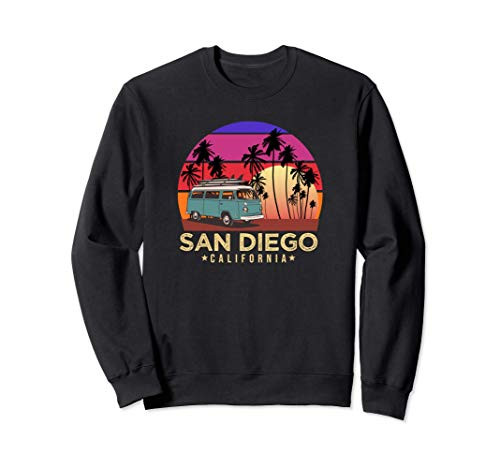 California Surf San Diego Vintage Van Surfer Sweatshirt California Surf San Diego Vintage Van Surfer Sweatshirt