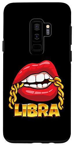 Galaxy S9- Juicy Lips Gold Chain Libra Zodiac Sign Case