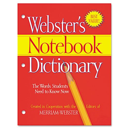 Merriam-Webster Notebook Dictionary, Three Hole Punched, Paperback, 80 Pages (MERFSP0566)