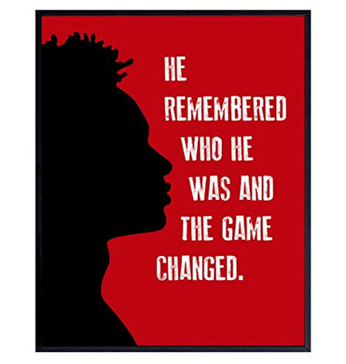 African American Motivational Wall Art - Black Wall Art - Afro American Inspirational Quotes Wall Decor - Gift for Black Men Boys Room Teens Bedroom African American Motivational Wall Art - Black Wall Art - Afro American Inspirational Quotes Wall Decor - Gift for Black Men Boys Room Teens Bedroom