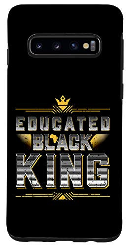 Galaxy S10 Educated Black King History Month BLM Protest Afro Case