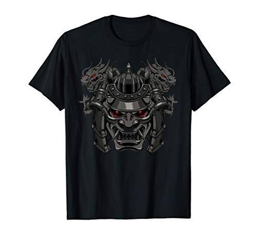 Samurai Power Nippon Warrior Sword Katana Bushido Wood Block T-Shirt