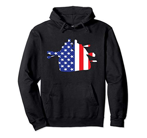 Rafting USA Flag American Inside Me - Boat Rafter Kayaker Pullover Hoodie