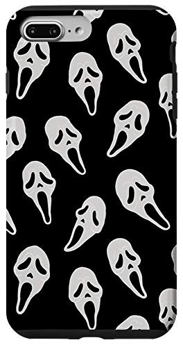 iPhone 7 Plus-8 Plus Halloween Spooky Ghost Face Scream Case Ghosts Pattern Case