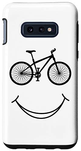 Galaxy S10e cool Bike Smile Face Funny MTB Cycling Bicycle themed rider Case