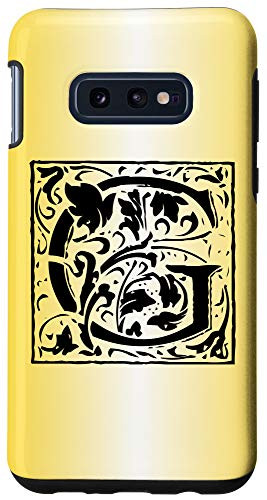 Galaxy S10e Letter G Initial Monogram Personalized Name Gifts Floral Case