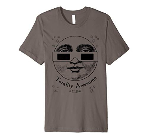Total Solar Eclipse 2017 T-shirt Moon Wearing Solar Glasses