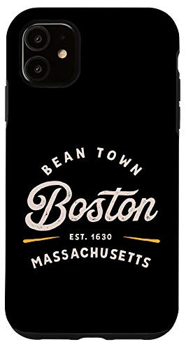 iPhone 11 Beantown Classic Retro Vintage Boston Massachusetts 1630 USA Case