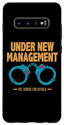 Galaxy S10- Under New Management Wedding Gift For Couple Married Mrs Mr Case