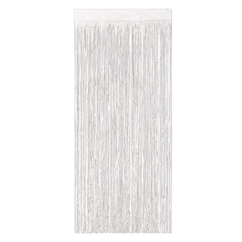 Beistle 55210-W 2-Ply Gleam 'N Curtain, 8' x 3', White