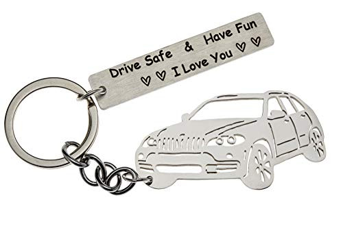 Unisex Drive Safe Useful 2-piece Keychain for Dad Husband Boyfriend Son-Valentines Day Fathers day Birthday Gift-New driver Trucker -Love Keychain- Unisex Drive Safe Useful 2-piece Keychain for Dad Husband Boyfriend Son-Valentines Day Fathers day Birthday Gift-New driver Trucker -Love Keychain-